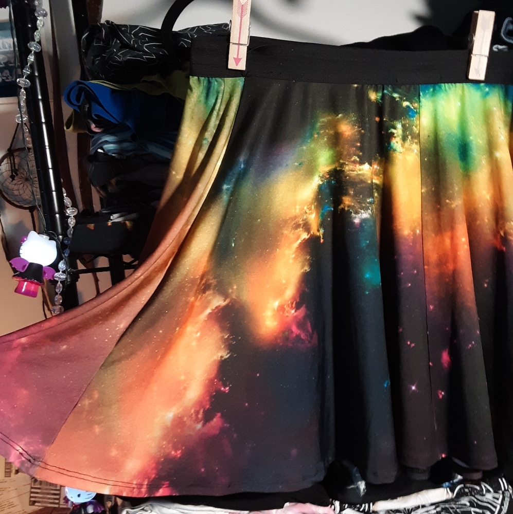 SKATER GALACTIC PLUS SIZE SKIRT